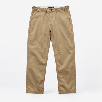 Straight leg cotton utility trousers