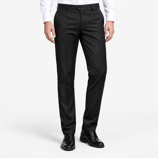 Straight leg stretch trousers