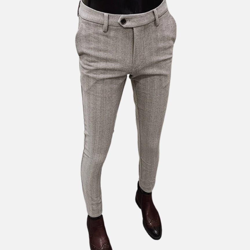 Striped Cotton Trousers