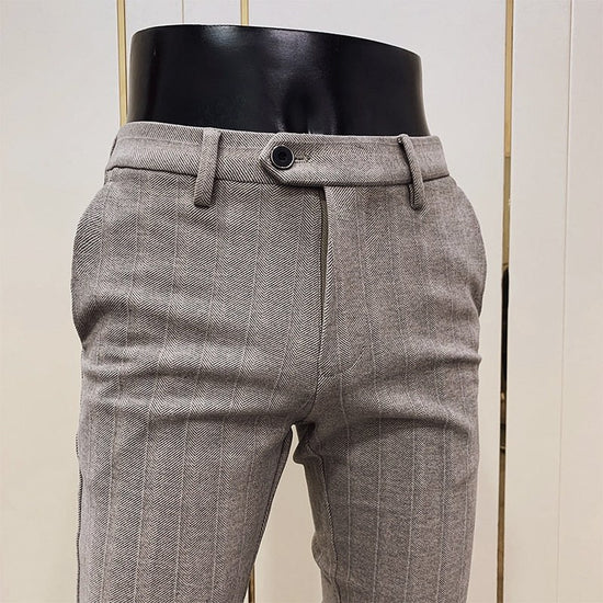Striped Cotton Trousers