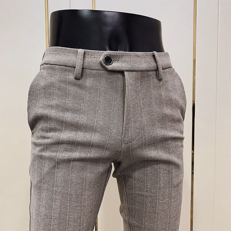Striped Cotton Trousers