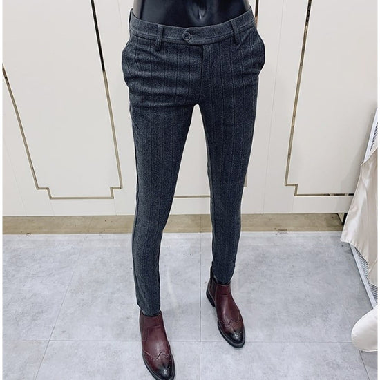 Striped Cotton Trousers