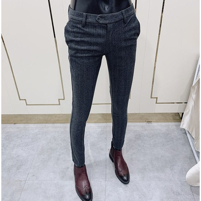 Striped Cotton Trousers