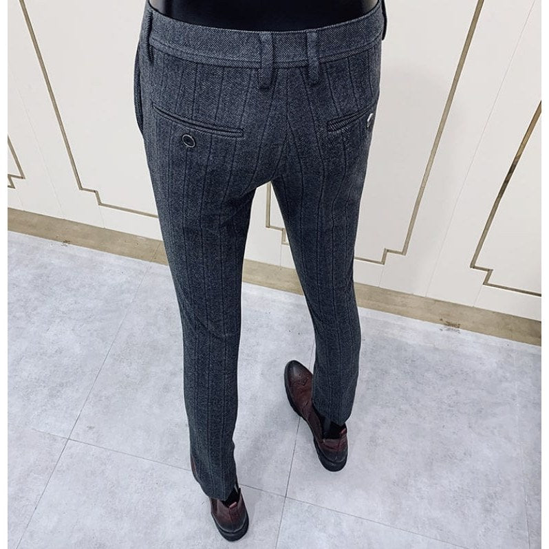 Striped Cotton Trousers