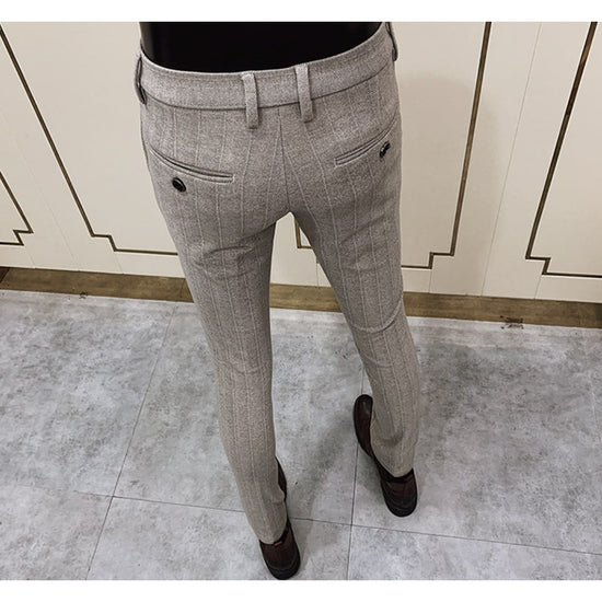 Striped Cotton Trousers