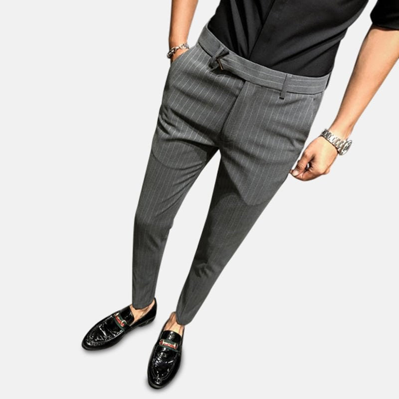 Striped Cotton Trousers