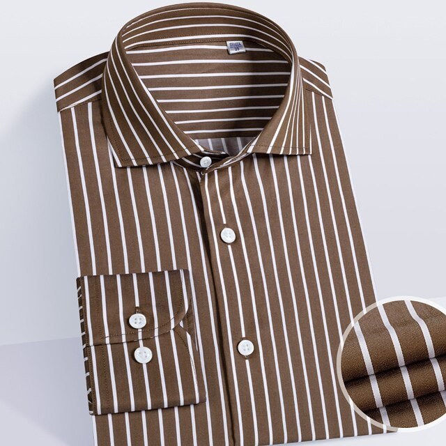 Striped Office Long-Sleeve Shirt