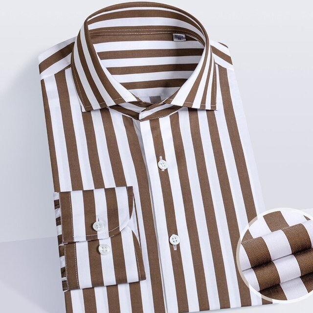 Striped Office Long-Sleeve Shirt