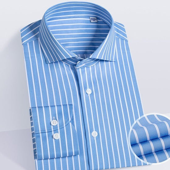 Striped Office Long-Sleeve Shirt
