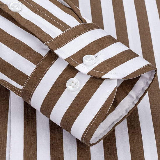 Striped Office Long-Sleeve Shirt