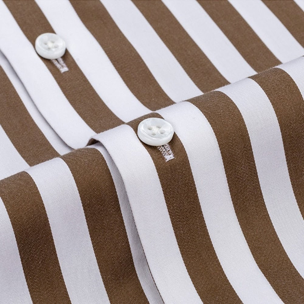 Striped Office Long-Sleeve Shirt