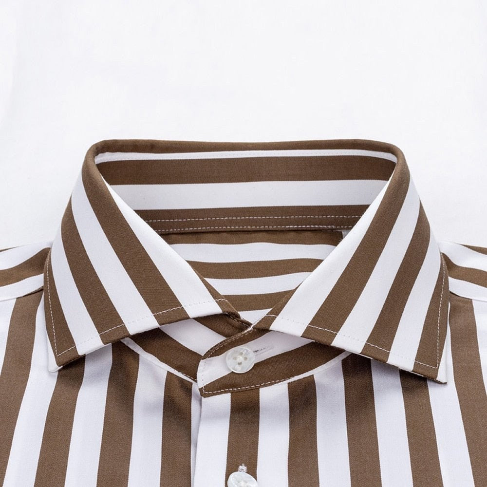 Striped Office Long-Sleeve Shirt