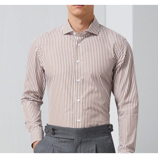 Striped Office Long-Sleeve Shirt