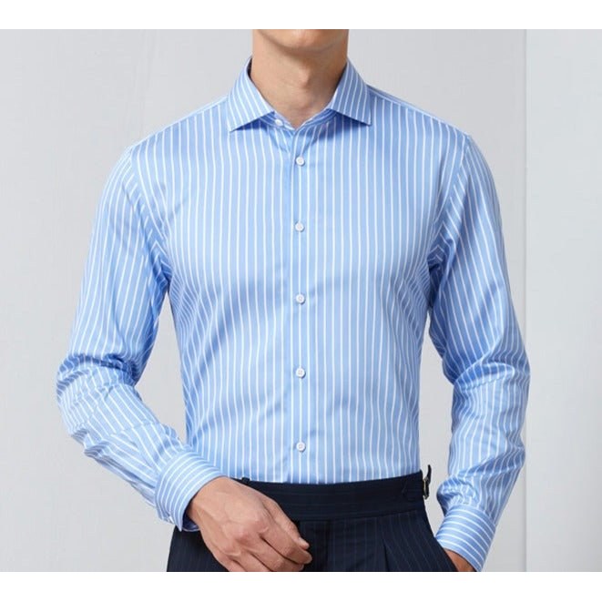 Striped Office Long-Sleeve Shirt