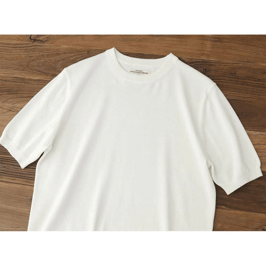 Summer knitted short-sleeved retro t-shirt