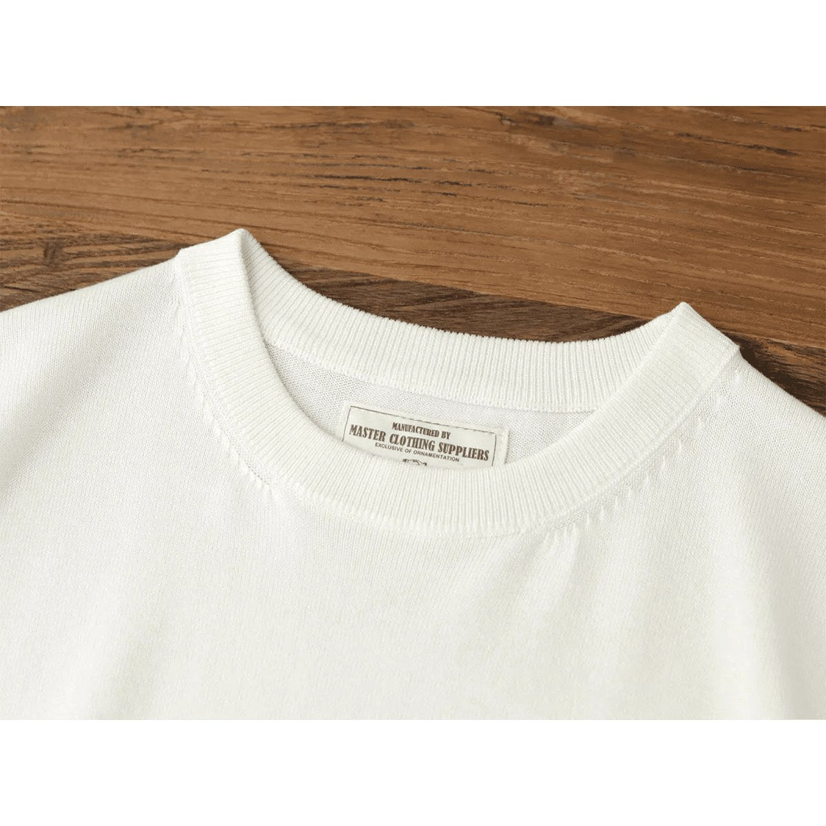 Summer knitted short-sleeved retro t-shirt