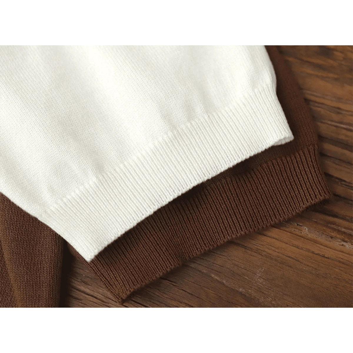 Summer knitted short-sleeved retro t-shirt
