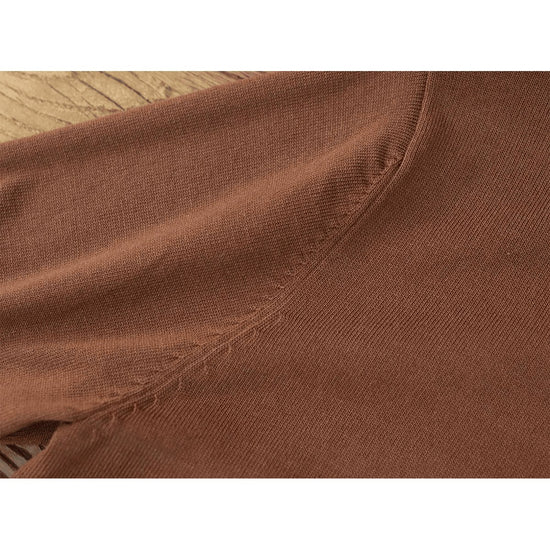 Summer knitted short-sleeved retro t-shirt