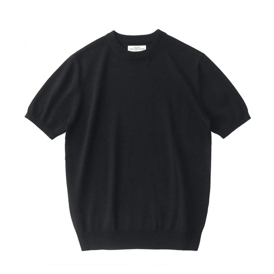 Summer knitted short-sleeved retro t-shirt