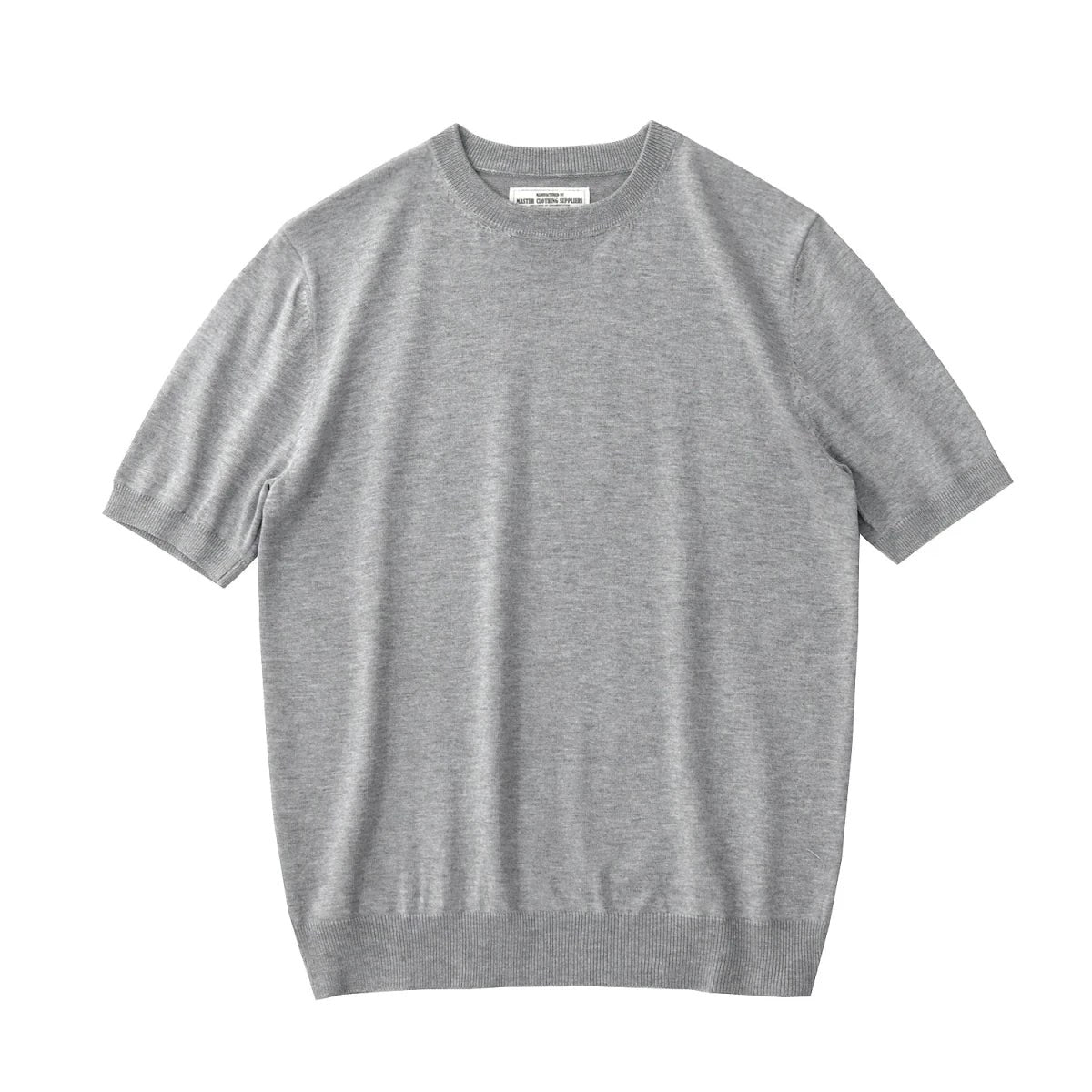 Summer knitted short-sleeved retro t-shirt