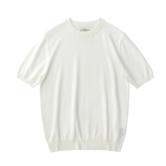 Summer knitted short-sleeved retro t-shirt