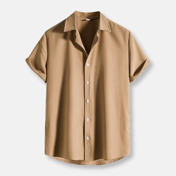 Summer Short Sleeve Solid Shirt