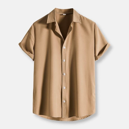 Summer Short Sleeve Solid Shirt