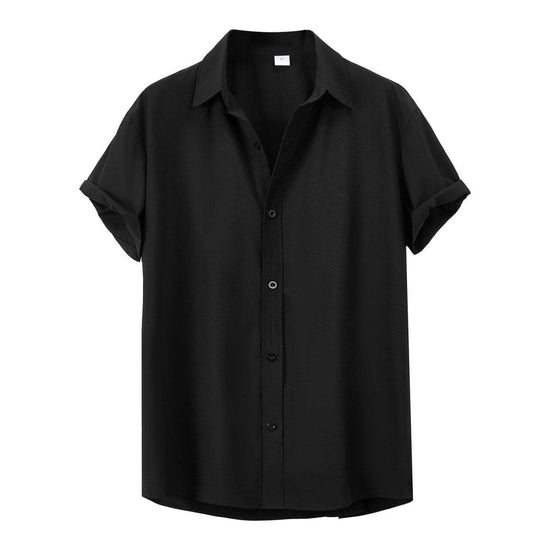 Summer Short Sleeve Solid Shirt