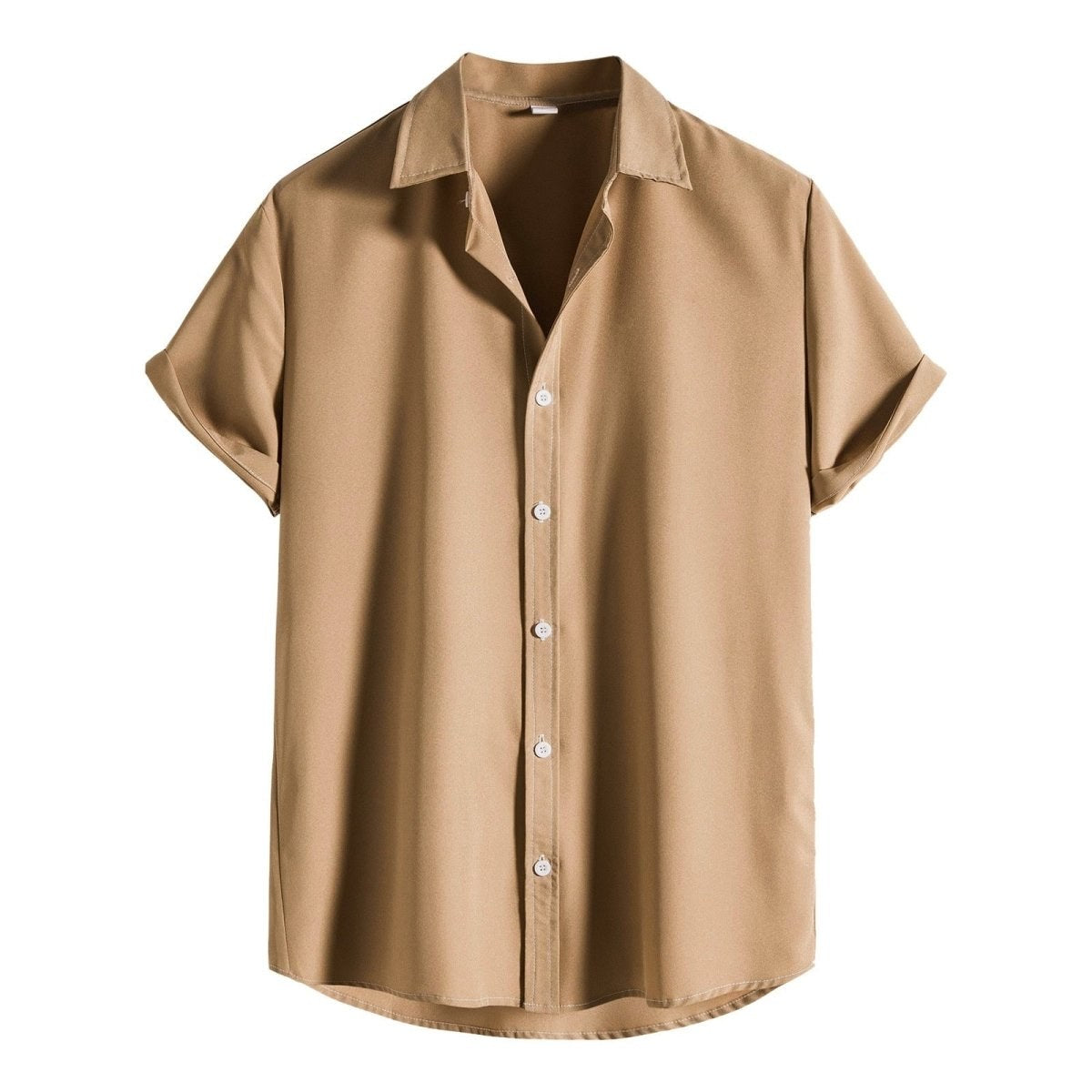 Summer Short Sleeve Solid Shirt