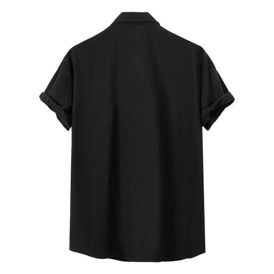 Summer Short Sleeve Solid Shirt