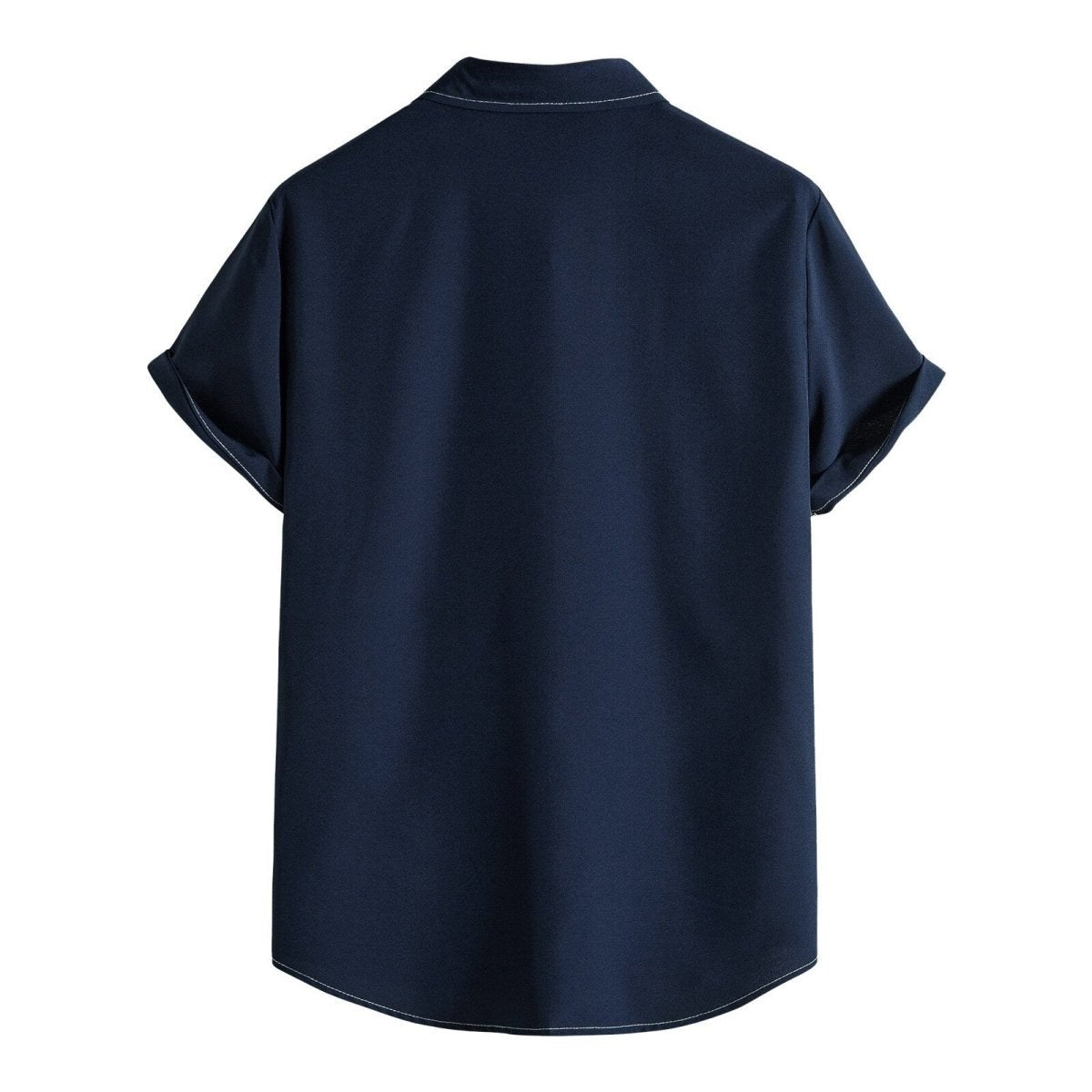 Summer Short Sleeve Solid Shirt
