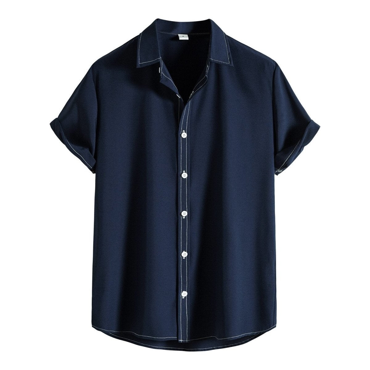 Summer Short Sleeve Solid Shirt