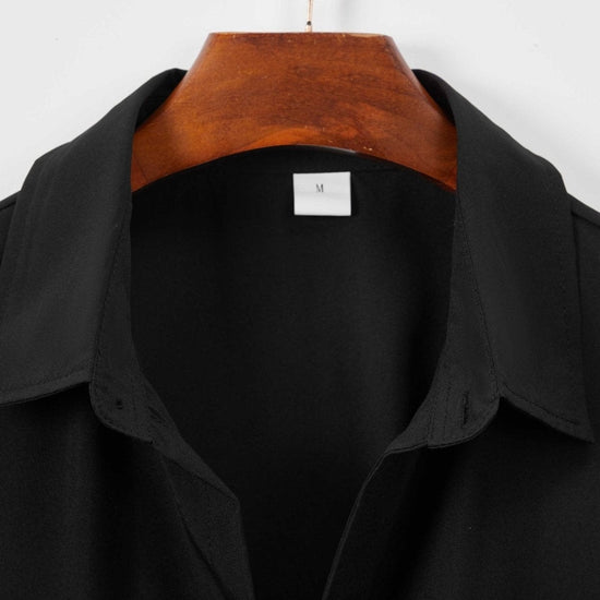Summer Short Sleeve Solid Shirt