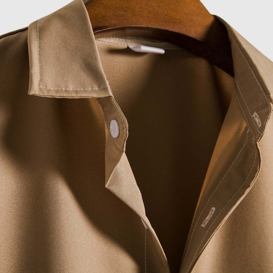Summer Short Sleeve Solid Shirt