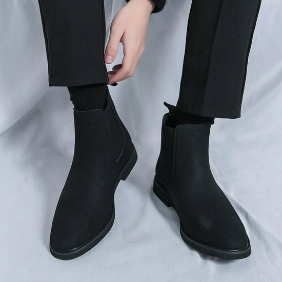 Summer suede chelsea boots