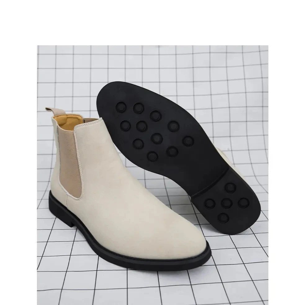 Summer suede chelsea boots