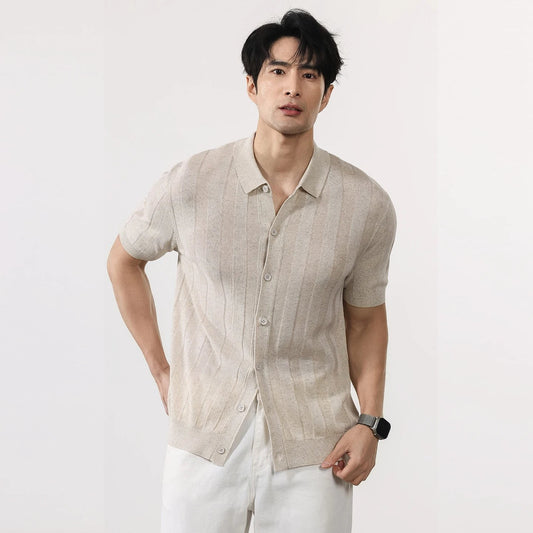 Summer vintage gentleman polo shirt