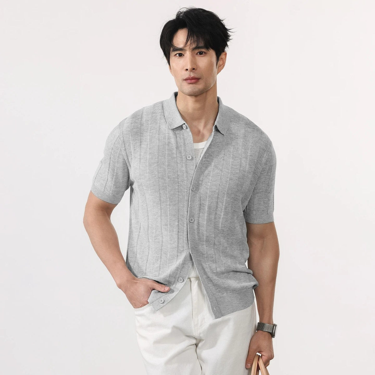 Summer vintage gentleman polo shirt