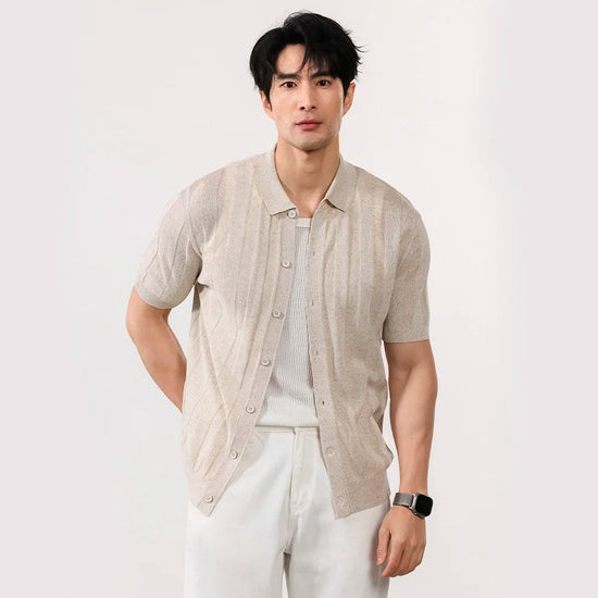 Summer vintage gentleman polo shirt