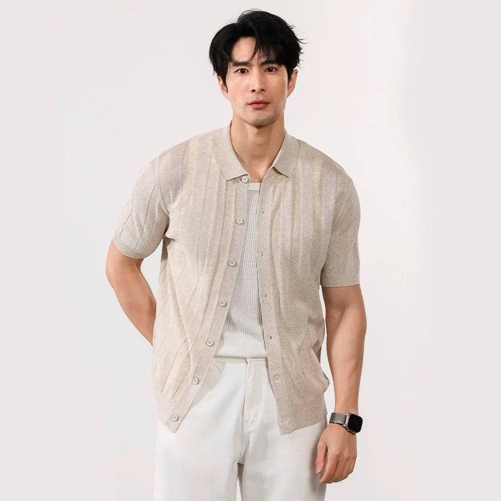 Summer vintage gentleman polo shirt