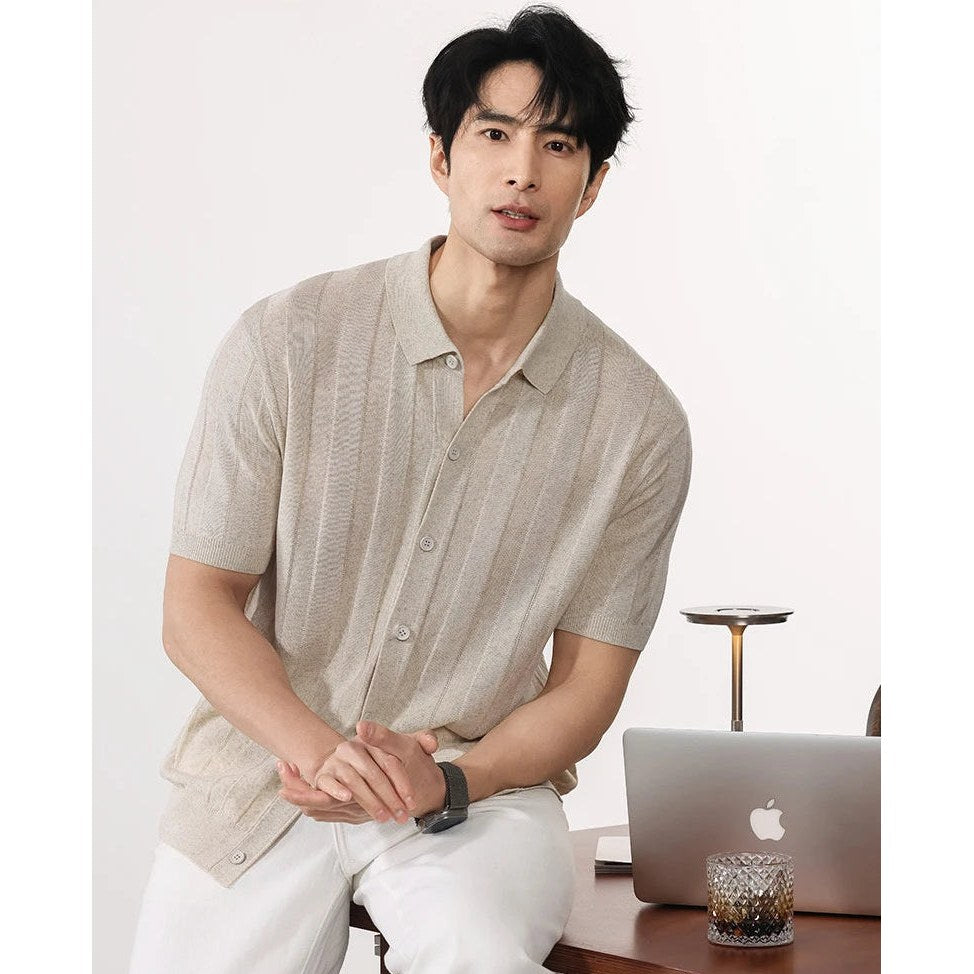 Summer vintage gentleman polo shirt