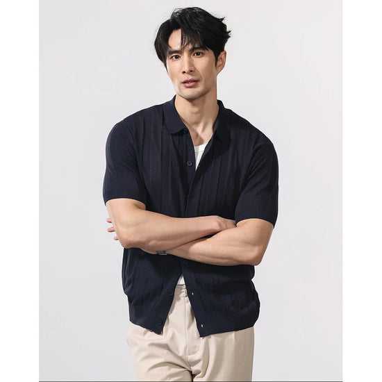 Summer vintage gentleman polo shirt