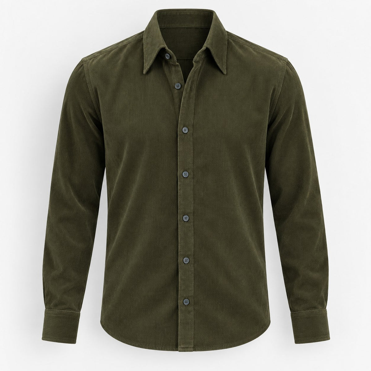 Textured cotton long sleeve shirt