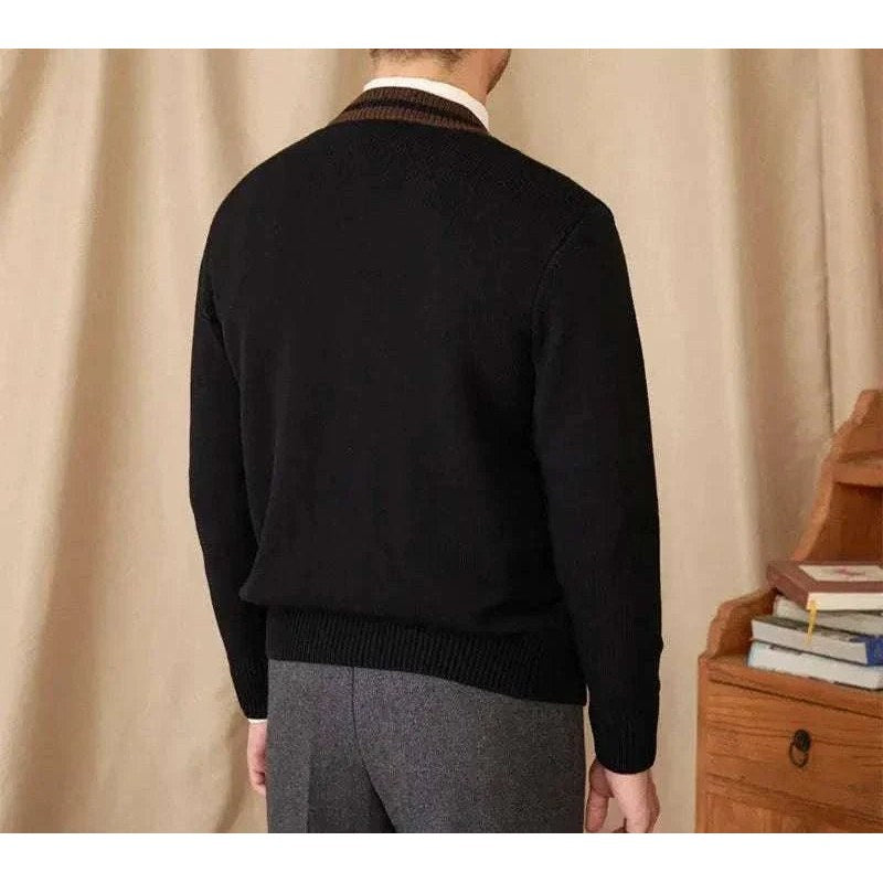 Twisted knit cardigan italian vintage style