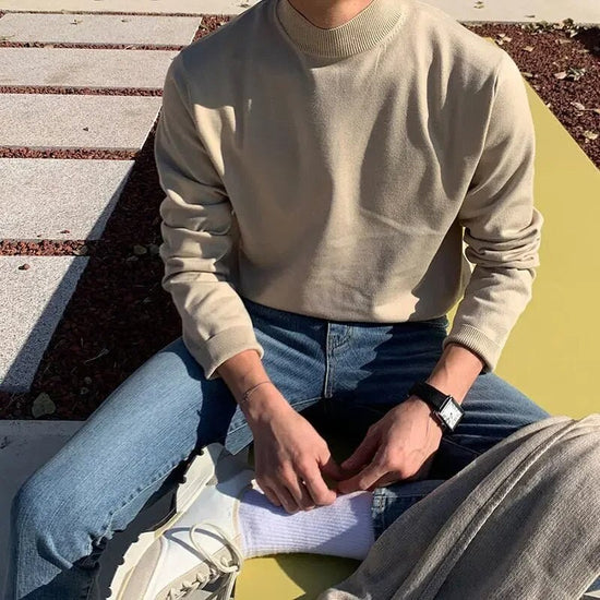 Vertigo wool-blend half-zip sweater