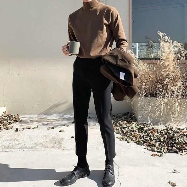 Vertigo wool-blend half-zip sweater