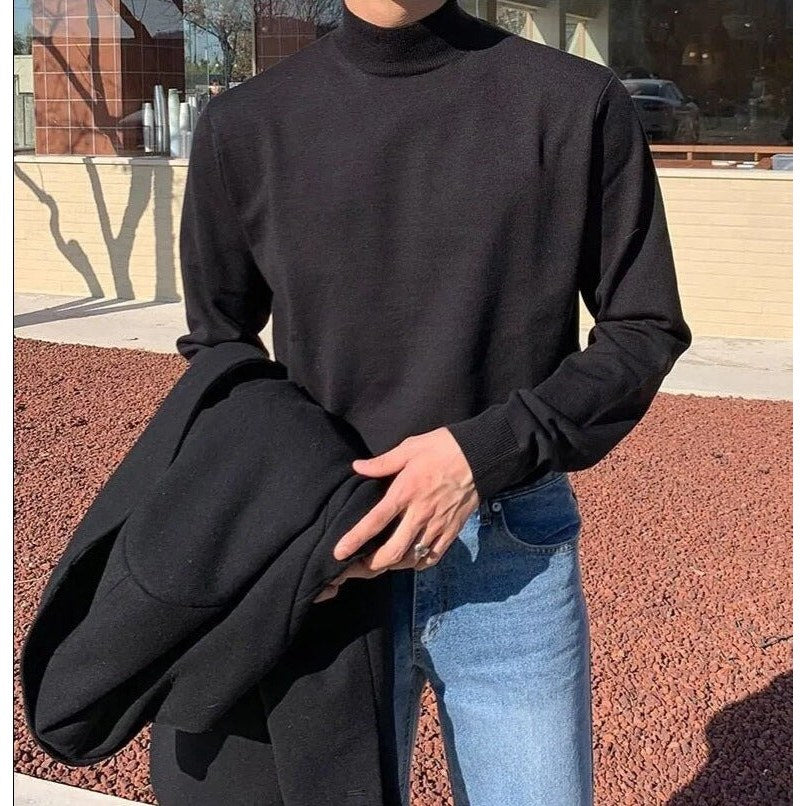 Vertigo wool-blend half-zip sweater