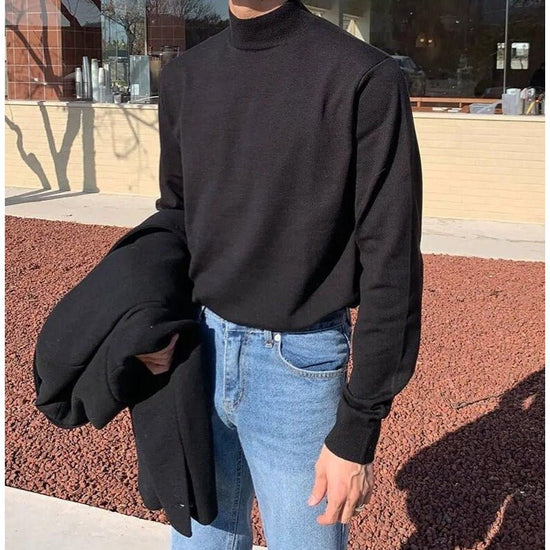 Vertigo wool-blend half-zip sweater