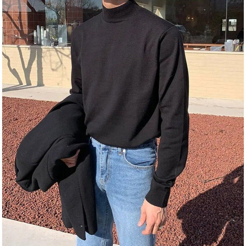 Vertigo wool-blend half-zip sweater