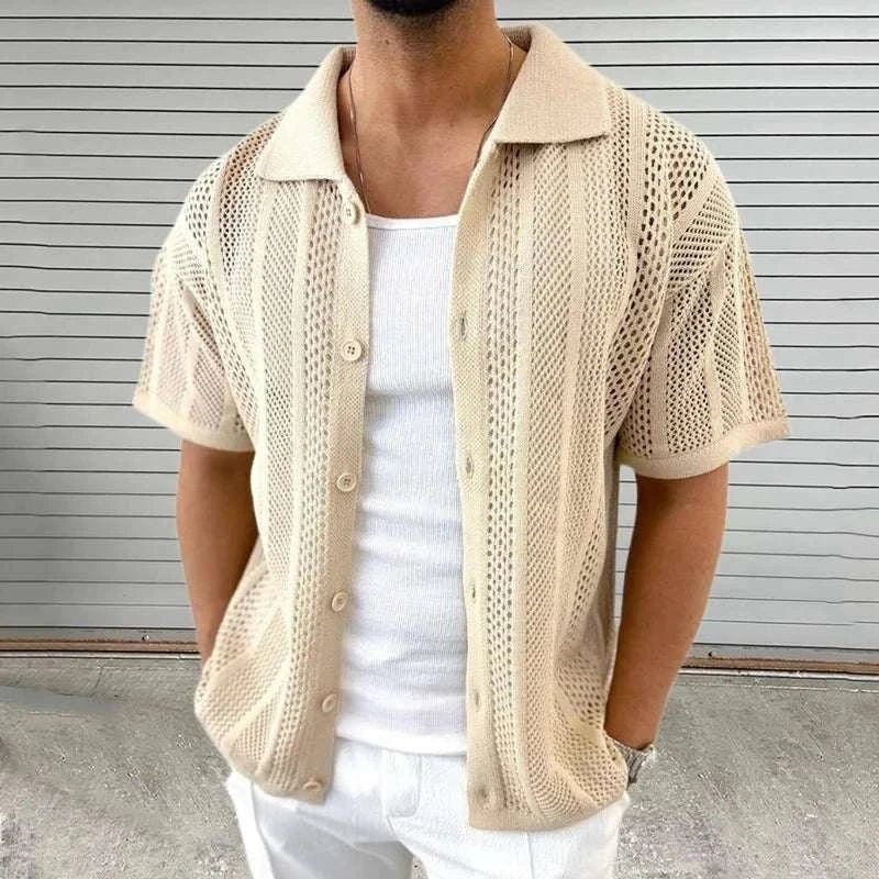 Vintage casual short sleeve shirt
